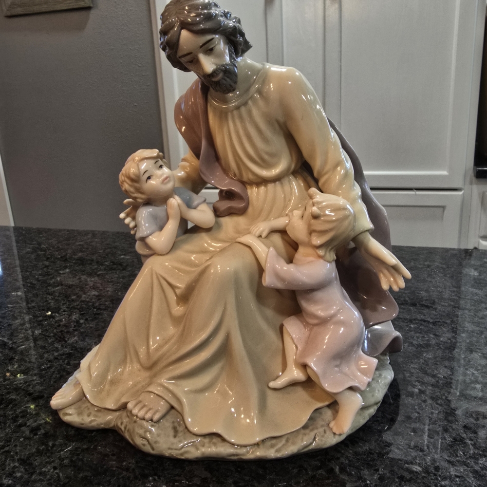 O'Well Jesus Loves The Little Children Statue